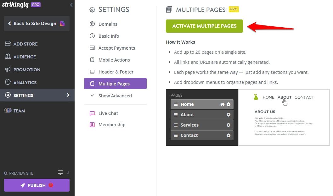 Add multiple pages Add multiple pages